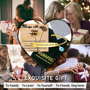 بيع بالجملة 2-3 مكعب سلسلة مجوهرات عيون الشر الفولاذ المقاوم للصدأ 18 قيراط مطلية بالذهب هدايا حظ سوار عيون الشر التركي الجديد - Product Image 5