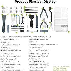 Kit d'outils pour imprimante 3D Creality, 74 pièces, en métal et plastique, pour l'assemblage, le démontage, la coupe de filament, accessoires - Product Image 1