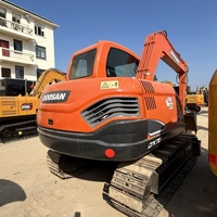 Excavatrice Doosan DX75LC-9C confortable et sûre, pelle compacte DX75 de fabrication coréenne, mini pelle sur chenilles Doosan 75, prix avantageux