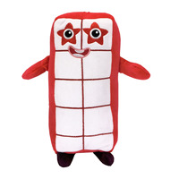 20cm Super Weicher Cartoon-Plüschroboter Spielzeug Neuartiges Digitales Design Münzhalter Schlüsselanhänger PP-Baumwollfüllung Kindergeburtstagsgeschenk 3D