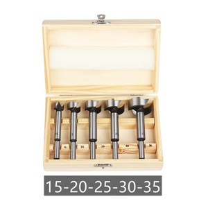 5 uds broca central Forstner 15 <span class=keywords><strong>20</strong></span> 25 30 35mm brocas de enrutador de bisagra de caja de madera para carpintería - Product Image 2