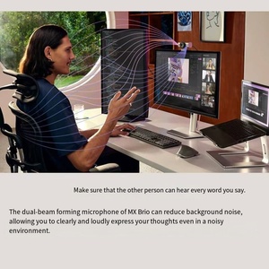 Webcam USB 4K Ultra HD 8 Mégapixels pour Streaming en Direct MX Brio – Caméra de Conférence Vidéo pour Bureau et Streaming - Product Image 4