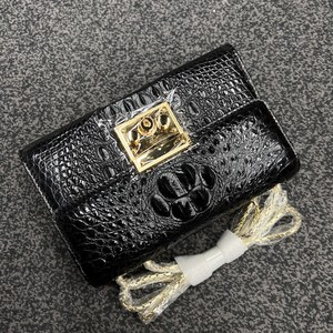 Sac à main de luxe en cuir de crocodile véritable, sac à main de luxe en cuir de crocodile pour femmes, sac bandoulière tendance pour filles - Product Image 1