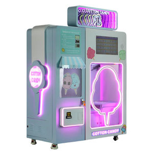 Máquina Expendedora de dulces de algodón de azúcar dulce completamente automática comercial de flores coloridas para pequeñas empresas - Product Image 5