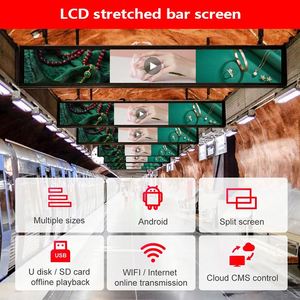 LuxGaze 4K Ultra-Wide Bar <strong>LCD</strong> Screen Advertising Digital Shelf Display <strong>Player</strong> for Retail Store Subway Outdoor Stretched Monitor - Product Image 6