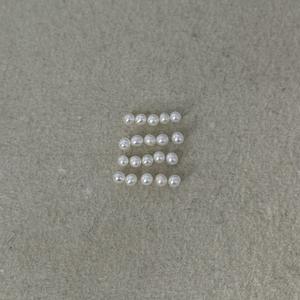 Perlas Naturales de Agua Dulce de 2-3 mm, Nucleadas, Pequeñas, Blancas, con Luz Intensa, Círculo Perfecto, Casi Impecables, Venta al por Mayor de Zhuji para Manualidades - Product Image 3