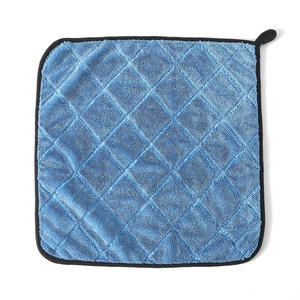 Car Cleaning <b>Towel</b> 40x40 Cm Double Sided Quilted Microfiber Strong Water Absorption For Vehicle Household Use - Product Image 5