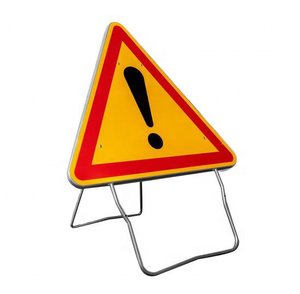 Señal <span class=keywords><strong>de</strong></span> Tráfico Personalizada, Señal <span class=keywords><strong>de</strong></span> <span class=keywords><strong>Advertencia</strong></span> Triangular Reflectante para Tráfico Vial, <span class=keywords><strong>Señales</strong></span> <span class=keywords><strong>de</strong></span> Construcción con Soporte - Product Image 2