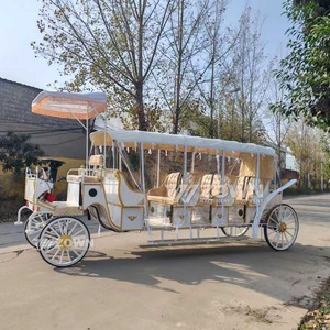 Charrette de luxe ornementale de type traînée par des chevaux pour défilés urbains, aménagement de scènes de mariage et spectacles commerciaux - Product Image 2