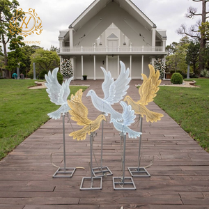 Large Bird Background Lights Peace <strong>Dove</strong> Lights Other <strong>Wedding</strong> <strong>Decoration</strong> Road Guide Light Stand for <strong>Wedding</strong> Aisle <strong>Decoration</strong> - Product Image 2