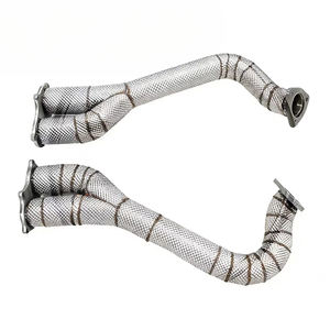 Tuyaux de liaison en acier inoxydable pour Porsche <span class=keywords><strong>718</strong></span> GT4/<span class=keywords><strong>GTS</strong></span>/Spyder <span class=keywords><strong>2020</strong></span>+ Système d'échappement Bouclier thermique Downpipe 1,5 mm d'épaisseur - Product Image 5