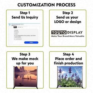 Unique Easily Carry <b>Display</b> Banner Competitive Price Cheap <b>Wall</b> Portable Telescopic <b>Display</b> Backdrop - Product Image 3