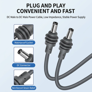 6FT/10FT/16FT Starlink Mini 12V/24V Fast Charging PVC Braid Shielding DC Cable <strong>for</strong> Camera <strong>Computer</strong> <strong>Printer</strong> &amp; Vehicle Bus RV - Product Image 3