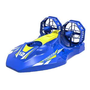4Ch Radio Control Toys 2.4G Rc Boat Land And Water for Kids 2 In 1 Remote Control Hovercraft