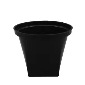 IML pp disposable plastic ice cream bowls and spoons plastic OEM black cup