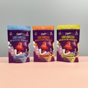 Màu xanh razz gummy vitamin bao bì hàng rào cao Túi tùy chỉnh thiết kế nhiều hương vị kẹo Túi - Product Image 2