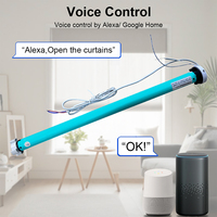 Moteur de store enrouleur intelligent Tuya 1,3 Nm pour tube de 37/38 mm, commande vocale électrique Alexa Google Home