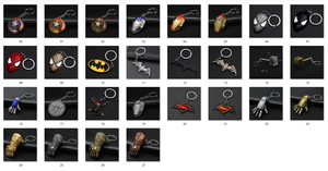 Khuyến mãi Facebook nổ phim Thor Trả Thù Đội Trưởng Túi Mặt dây chuyền món quà nhỏ tùy chỉnh men Keychain - Product Image 6