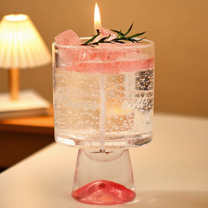 Bougie aromathérapeutique en forme de tasse, pudding aux fruits mignon, cadeau <span class=keywords><strong>d</strong></span>'anniversaire, romantique, créative, cire mélangée, artisanat semi-manuel, ambiance - Product Image 4
