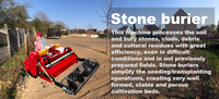 Cultivador Rotatorio Agrícola de 3 Puntas y 20 HP, con Caja de Cambios, Ancho de Trabajo de 950 mm, Transmisión por Cadena para Mini Tractor
