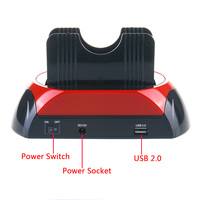 Base de Conexión Dual USB 2.0 Todo en Uno para Discos Duros IDE/SATA de 2.5/3.5 Pulgadas, Compatible con Usuarios de Mac/PC con OTB Ghost