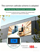 Écran publicitaire LED étanche IP65 P4 P4.4 P6 P8 P10, affichage LED de qualité supérieure pour la publicité, panneau vidéo LED fixe pour extérieur