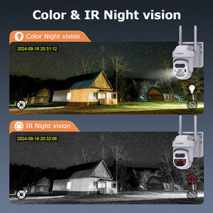 Nouvelle Caméra de Surveillance Extérieure Transfrontalière 4G à Énergie Solaire avec Capteur CMOS HD 3MP, Vision Nocturne Couleur et Interphone Vocal - Product Image 3