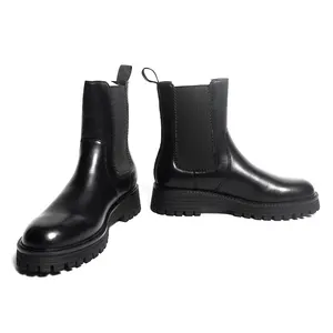 Customizable Wholesale Popular Light Weight Black Winter Thermal Casual Ankle Boots
