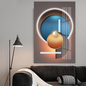 3 <span class=keywords><strong>Quadri</strong></span> <span class=keywords><strong>Astratti</strong></span> in Colori Scuri con Geometria Solida, Dipinti su Tela di Lusso per Arredamento Casa, Cornice Personalizzabile, Decorazione Cuadros - Product Image 3