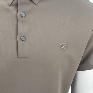 Vente en gros d'usine Polo de sport grande taille pour hommes T-shirt polo classique à manches courtes et revers à triple boutons - Product Image 5