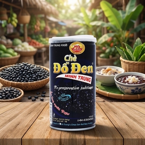 Vietnamese <b>Sweet</b> Black Bean Dessert 365g <b>Tin</b> Can Pack Instant Refreshing Healthy Beverage for Export - Product Image 6