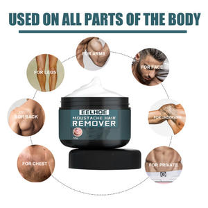 EELHOE <span class=keywords><strong>Crème</strong></span> <span class=keywords><strong>dépilatoire</strong></span> pour le <span class=keywords><strong>visage</strong></span>, les aisselles, les jambes et la poitrine, pour hommes - Product Image 2