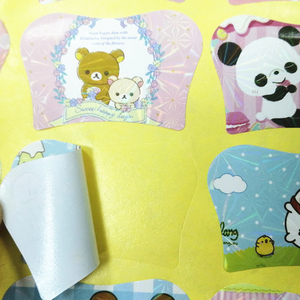 Adhesivo impreso personalizado impermeable PVC vinilo troquelado hoja embalaje pegatinas Logotipo de dibujos animados para niños - Product Image 3