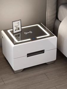 Hiện đại cao cấp đầu giường tủ an toàn tất cả-trong-một không dây sạc <span class=keywords><strong>USB</strong></span> phòng ngủ đầu giường - Product Image 4