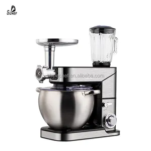 Kommerzielle Teig mischmasch ine 3 In 1 12 Liter Doppelarm-Stand mixer mit Fleischwolf-Entsafter