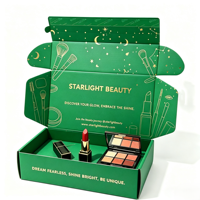Boîtes d'emballage en kraft pour soins de la peau avec logo personnalisé, boîtes postales pliables en carton ondulé naturel avec bande de déchirement