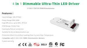 SAA <span class=keywords><strong>12V</strong></span> 20W 0-10V PWM dẫn lái xe Dimmable - Product Image 4