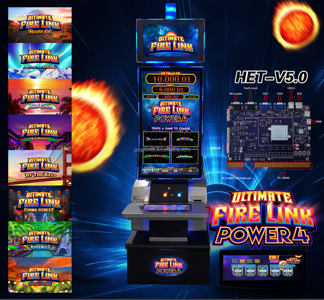 Multigame 8 in 1 Ultimate Fire Link Power 4 Game Board for Arcade Games Machines