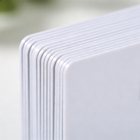 Cartes PVC vierges blanches intelligentes pour paiement RFID NFC 13,56 MHz, encodage de puce 14443A CR80 pour NTAG 424 DNA