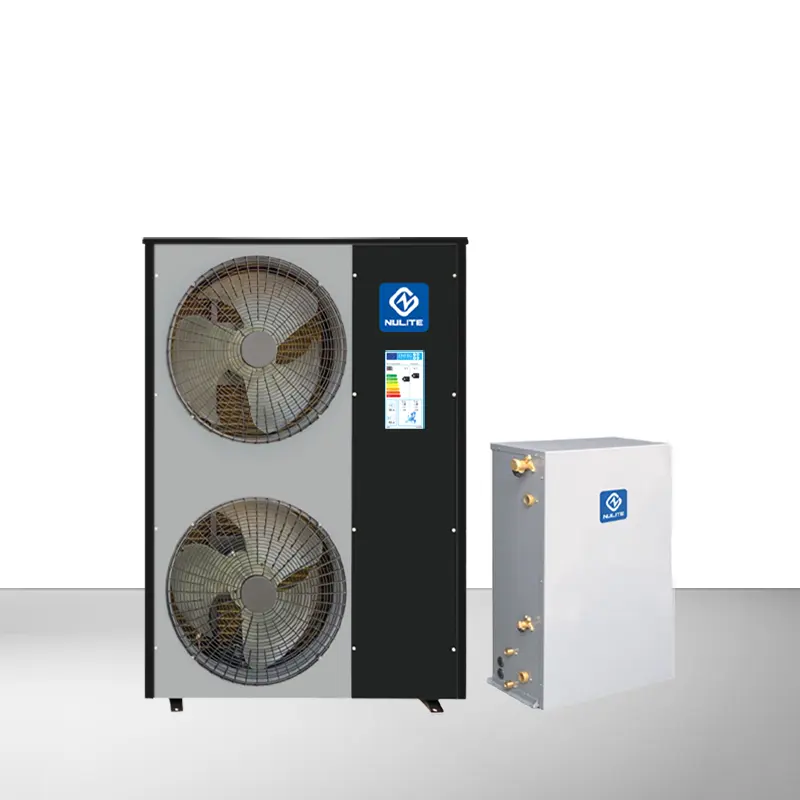 Nulite 16kw 20kw R410A piso aquecimento de água do ar split bomba de calor aquecedores de água bomba de calor CE inversor