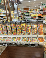 ECOBOX Bacs de stockage alimentaire à gravité pour graines, noix, pistaches, bonbons, noix de cajou, céréales, en plastique, pour magasin