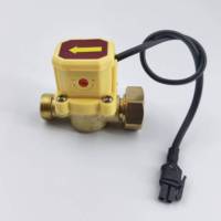 Sensor de Flujo de Agua de Latón Ajustable para Alta Temperatura, Interruptor de 1/2" con Rosca, Bomba de Circulación de Agua con Arranque y Parada Automática