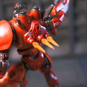 โมเดลของเล่นทำมือแบบเคลื่อนย้ายได้ รุ่นดีลักซ์ สำหรับ Pacific Rim China Mecha Storm สีแดงเคลือบเงา เรืองแสง สไตล์การ์ตูนอะนิเมะญี่ปุ่น HTPY - Product Image 4