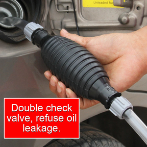 Pompe à carburant manuelle de gros pour transfert de liquides <span class=keywords><strong>essence</strong></span> et <span class=keywords><strong>diesel</strong></span>, tuyau de transfert d'huile de <span class=keywords><strong>voiture</strong></span> avec <span class=keywords><strong>pince</strong></span> à bille, outils de ravitaillement automobile - Product Image 3