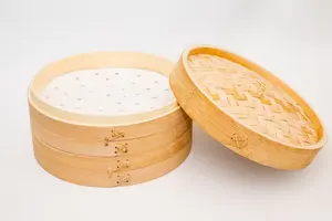 Pequeño Estick Mini cocina Dim Sum comida barata logotipo personalizado al por mayor estilo moderno chino vaporizador de bambú natural