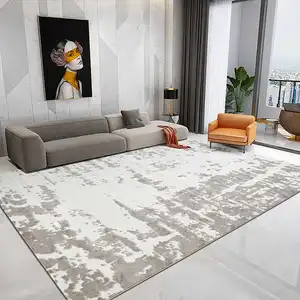 Tapete de design personalizado de fábrica para casa, tapete turco, piso liso grande, moderno e luxuoso, para sala de estar