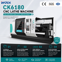 Torno CNC Horizontal de Alta Precisión CK6180 con Sistema de Control Mitsubishi, Husillo Automático de Taiwán para Torneado de Metales Pesados