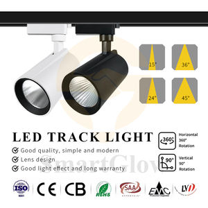 Luces de pista de alta calidad tiendas de ropa <span class=keywords><strong>foco</strong></span> fundición a presión aluminio ajustable <span class=keywords><strong>foco</strong></span> lámpara SMD LED COB luces de pista - Product Image 2