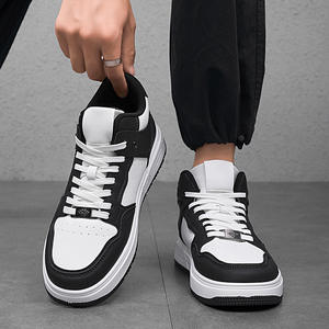 बड़े आकार के फैशन आकस्मिक लुभावनी स्नीकर्स पुरुषों की जापानी शैली ट्रेंडी काले सफेद ps। - Product Image 3