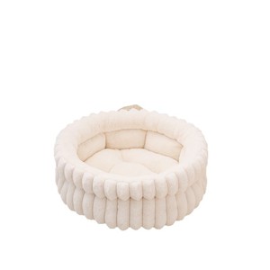Winter Warm Fluffy Soft Plush Wasch bares rundes Haustier bett Höhlen nest für Katzen und Hunde schlafen - Product Image 6